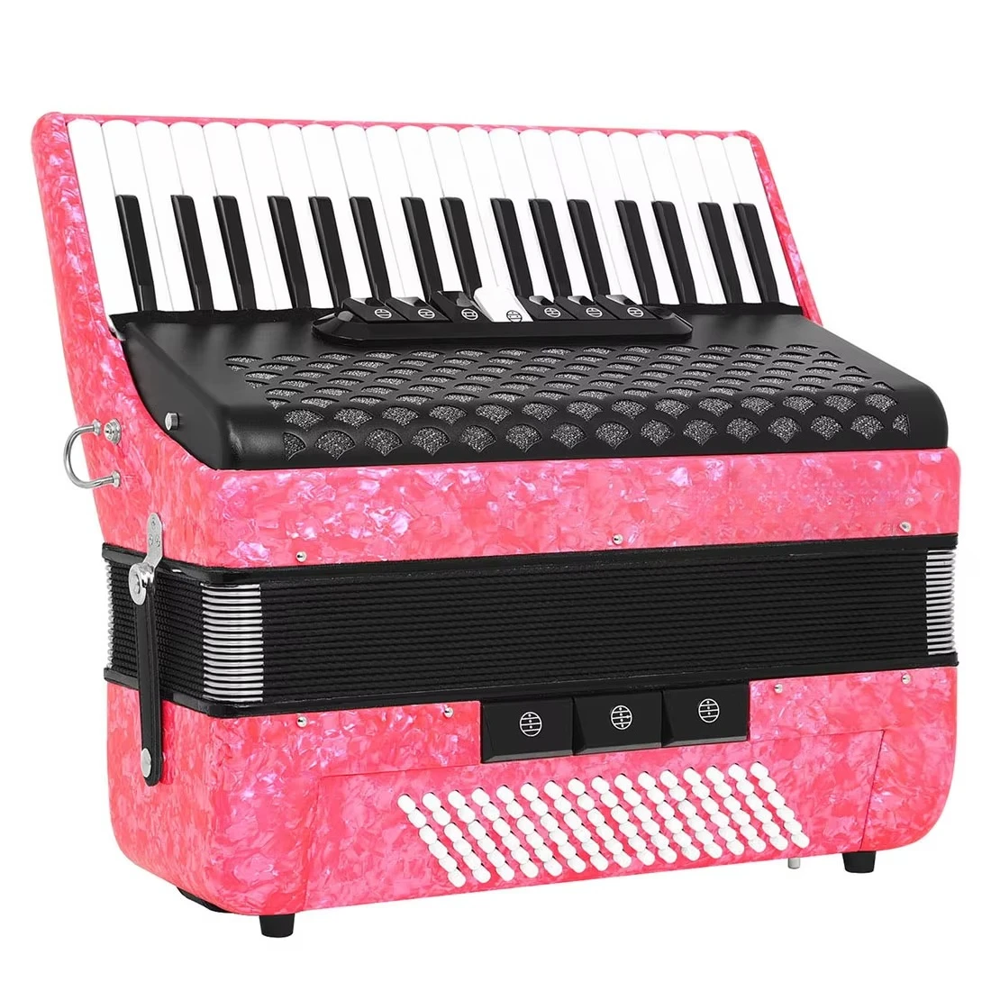 AH-200 37Key 96Bass Professional Accordion with Register Switches Anti Slip Keys Responsive Bass System for Performance