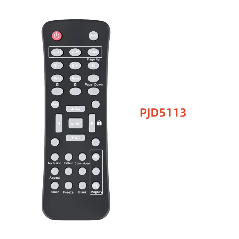 4K HD Infrared Universal Remote Control, Smart Replacement Fit for ViewSonic PJD5113 Projector Plug and Play Easy Operation