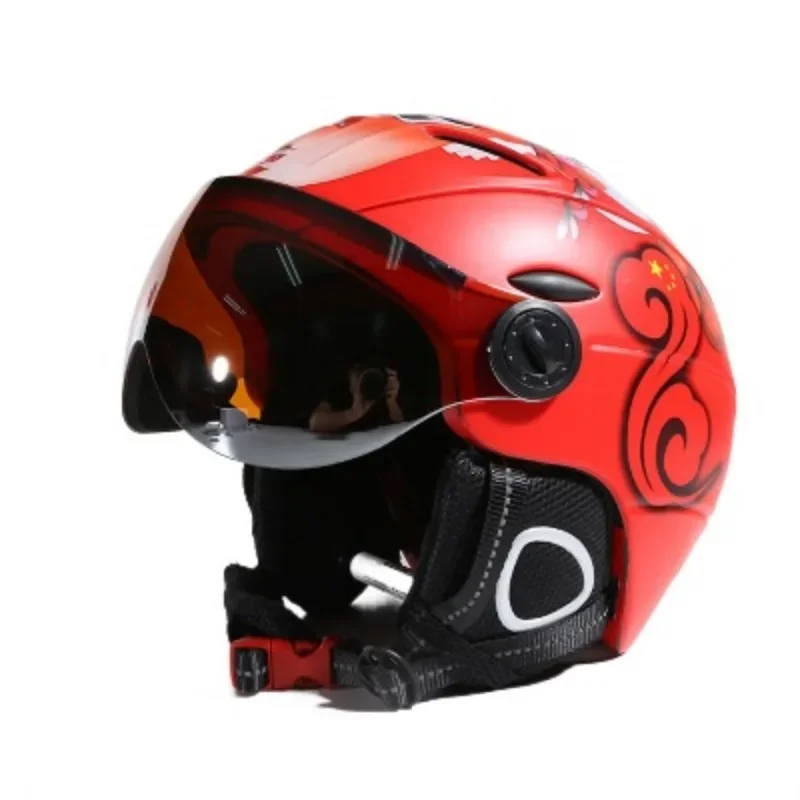 남녀공용 스키 헬멧, 일체형 안전 전문 헬멧, 야외 스포츠 사이클링 스키 아이스 스케이팅 헬멧, 고품질