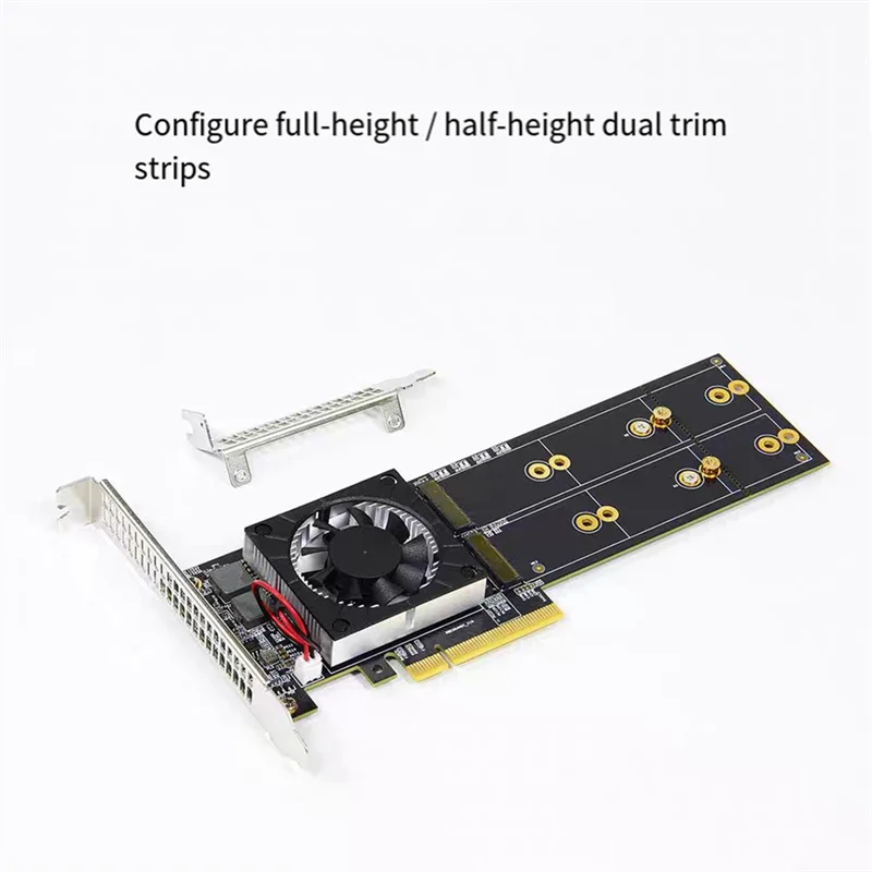 АА60-М. 2 карты расширения SSD, модуль PLX8747 Pcie без разделения, четыре половинной высоты/полной высоты M. 2 слота