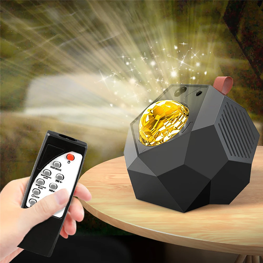 Star โปรเจคเตอร์ Starry Sky Night Light LED Plug-In Northern ไฟ Ripple Bluetooth เพลงเลเซอร์ Night Light วันเกิดของขวัญ