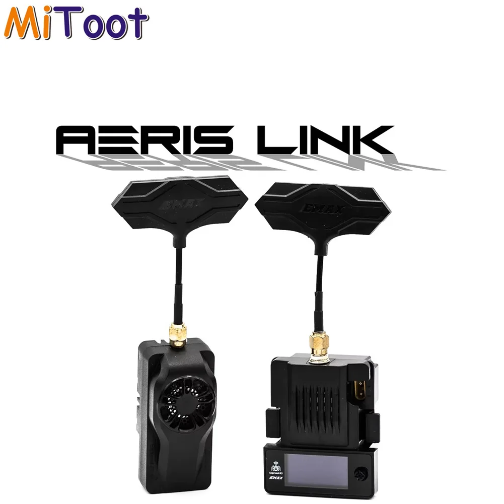 EMAX Aeris Link ELRS TX Module 2.4G 915MHz ExpressLRS Transmitter Module OLED Display Cooling Fan for FPV RC Drone Remote Contro