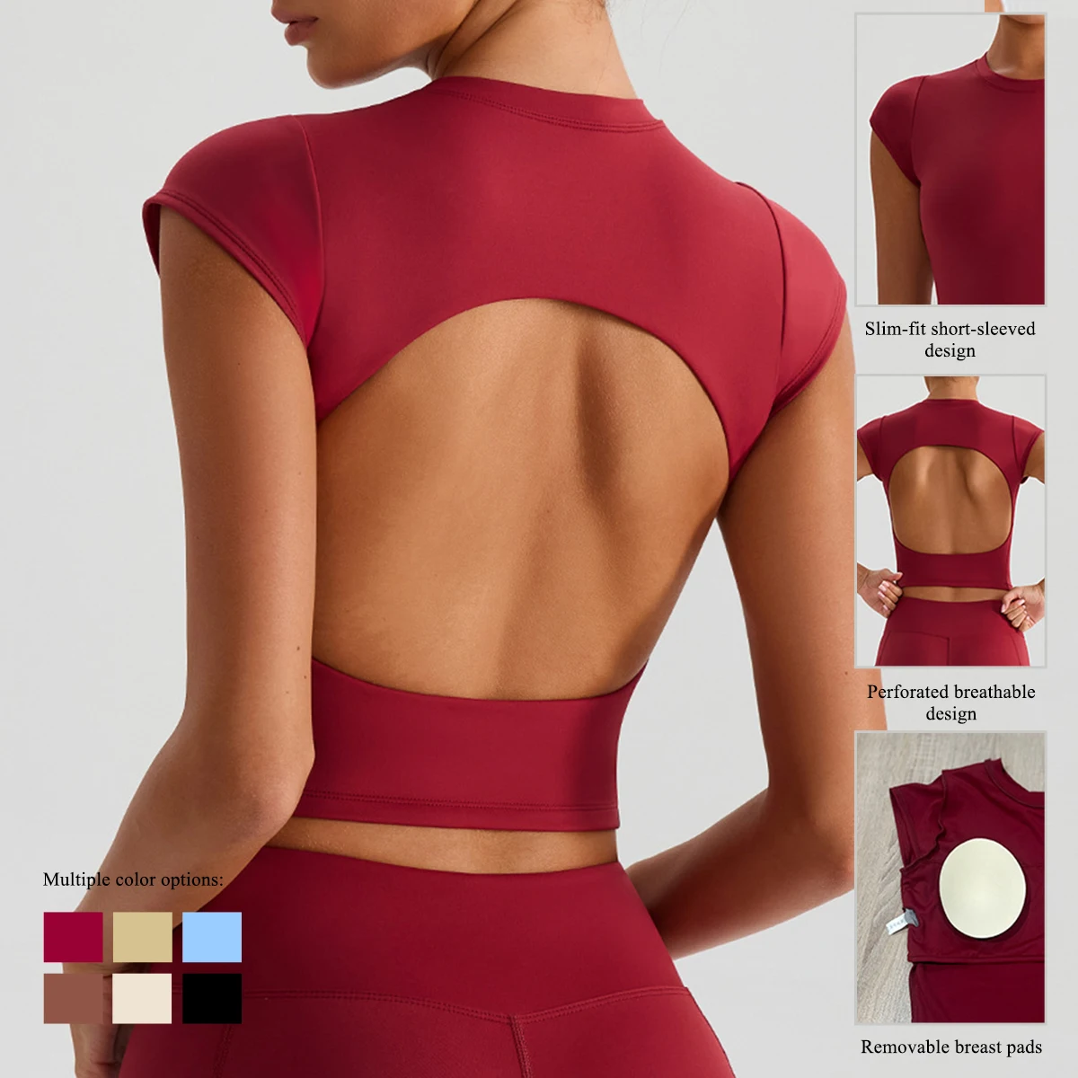 

Ctenkevet женский тренировочный укороченный топ, красивая футболка для тренировки спины, одежда для йоги, спортивный наряд, женский топ для фитнеса высшего качества