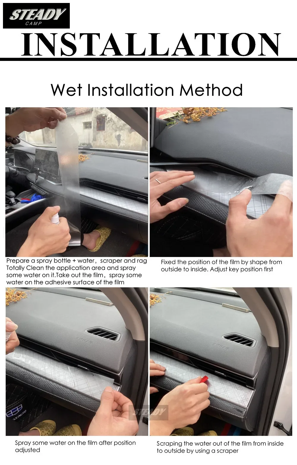 For Mercedes-Benz EQC 2020 2021 2022 Car Exterior Window Pillar Anti-scratch TPU Protective Film Anti-scratch Repair Accessories