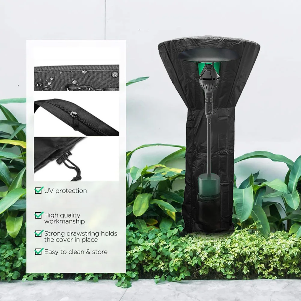 

Patio Heater Cover Waterproof Oxford Fabric Outdoor Garden Heater Rain Durable Tear Resistant Full Protection Courtyard Home Use