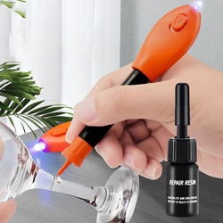 UV Light Glue Super Glue 5 Seconds Fix Adhesives Sealer Glass Metal Plastic Model Data Lines Crack Caulk High Temperature Repair