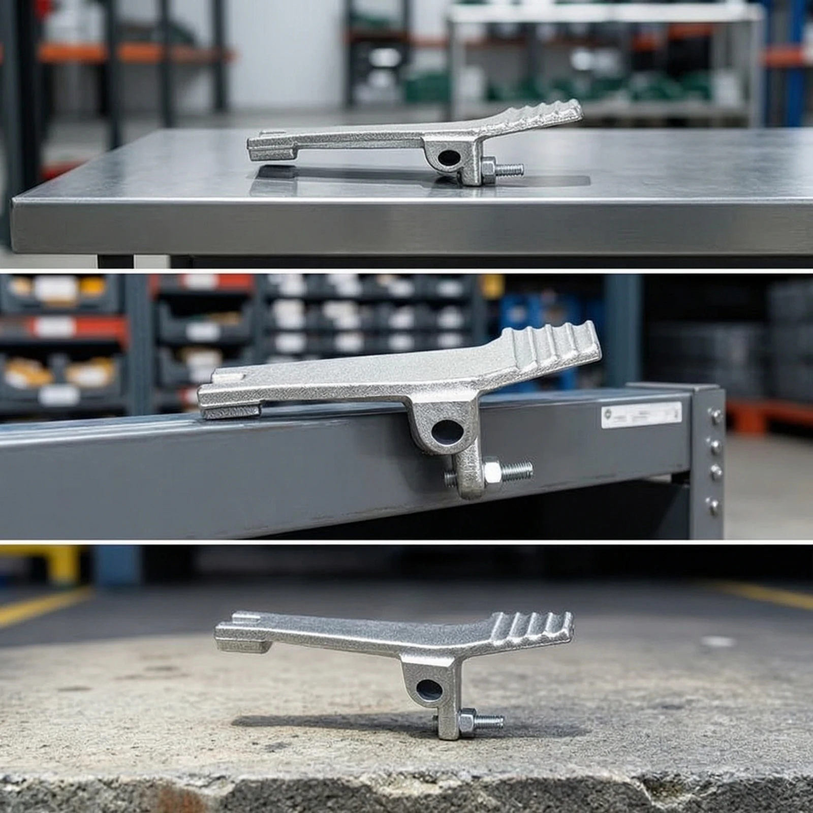 Foot Pedal Plate Industrial Lever Plate with Bolt Control Pedal Lever Non-Slip Easy-Install for Maintenance Technicians