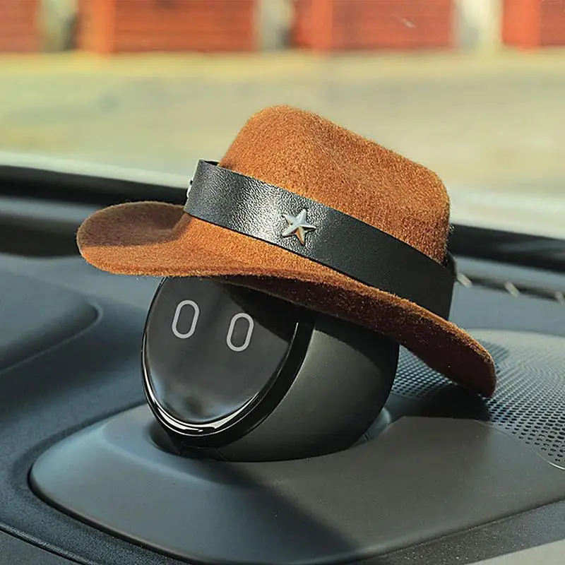 Robot Cowboy Hat Cowboy Hat For Robot Decoration Creative Robot Decoration Exquisite Cowboy Hat For Car Home Display