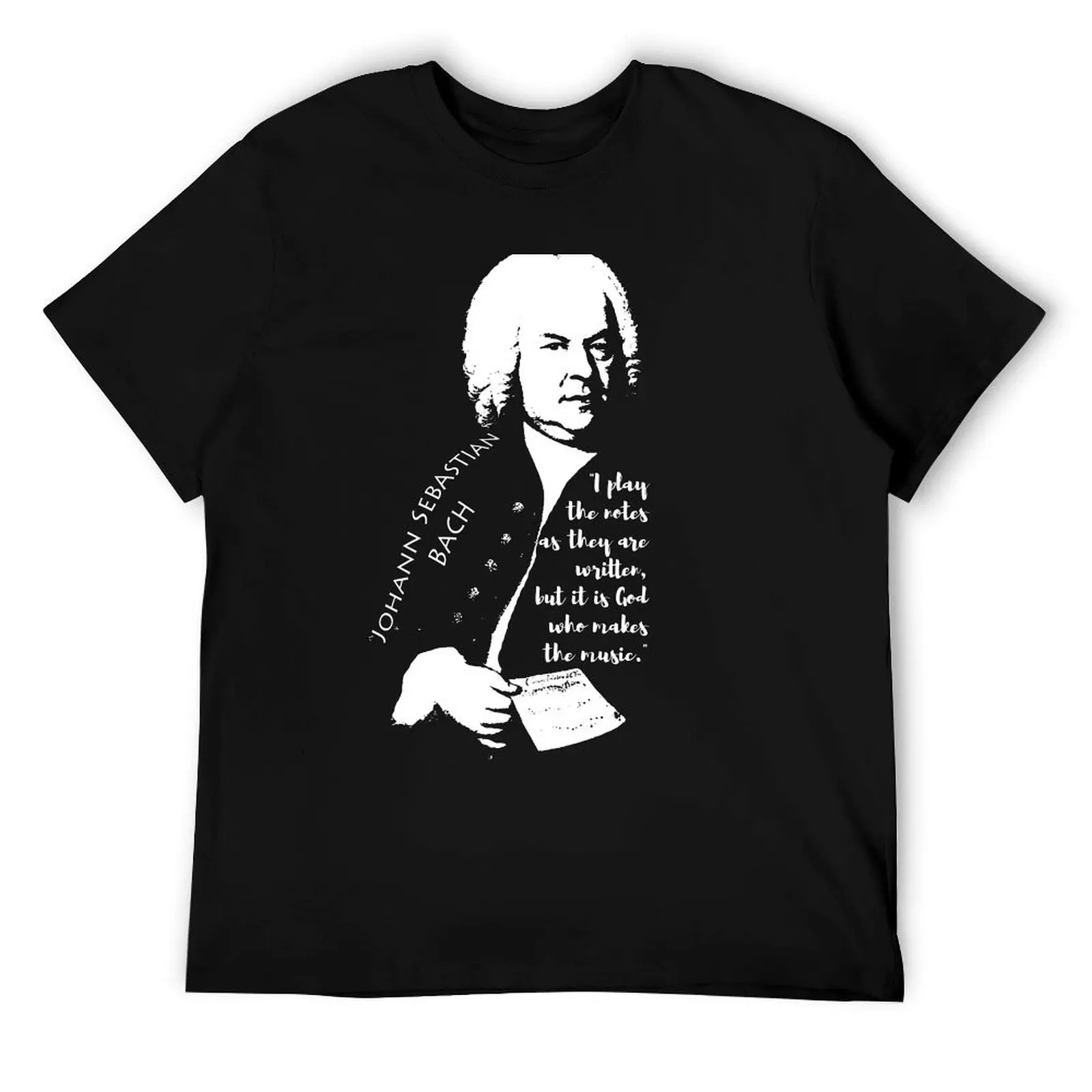 يوهان سيباستيان باخ تي شيرت تي شيرت للرجل جرافيك خمر تي شيرت للرجل حزمة القطن تي شيرت مصمم تي شيرت
