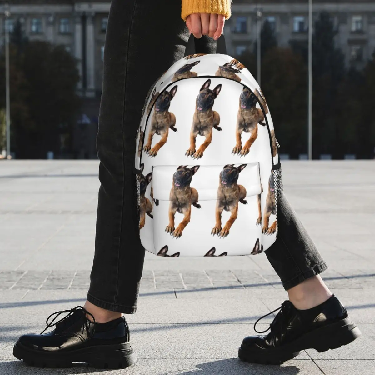 Belgian Shepherd Dog Malinois Backpack Student BookBag Men Women School Bag Computer Shoulder Bags