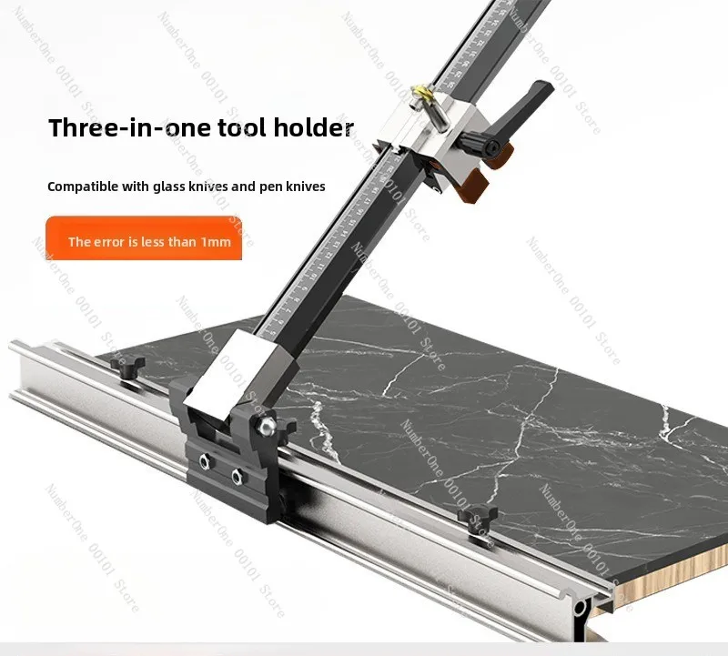 Manual T Tile Cutting Machine With Guide Rail High Precision Slab Ceramic Floor Cutter For Construction
