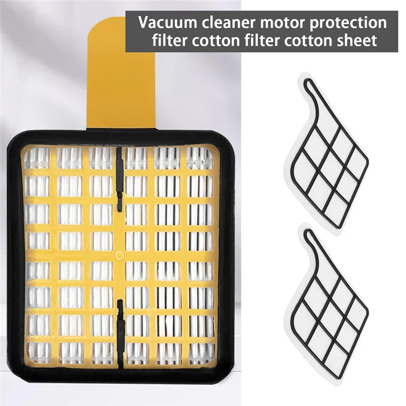 

Hot Sale-Spare Pack Of Motor Protection Filter Replacement Parts For VORWERK VK135/VK136/VK369 Vacuum Cleaner Accessories