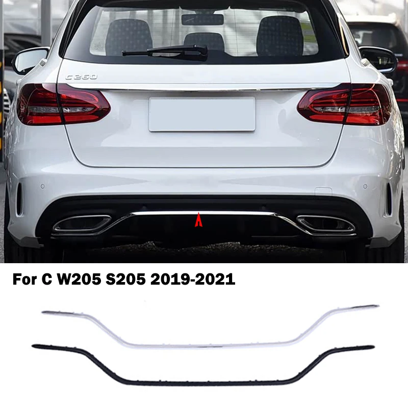 

A2058853903 A2058854103 Rear Bumper Chrome Trim Diffuser Molding For Mercedes Benz C Class W205 C180 C200 C260