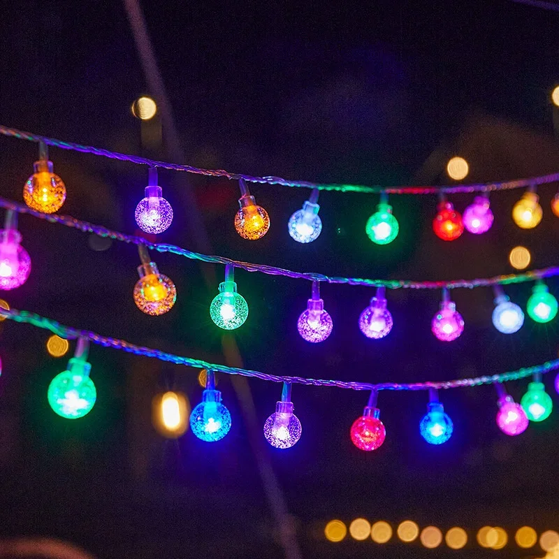 تعمل بالبطارية LED فقاعة سلسلة أضواء الجنية مصباح عطلة عيد الميلاد الزفاف ديكور الحفلات الداخلية