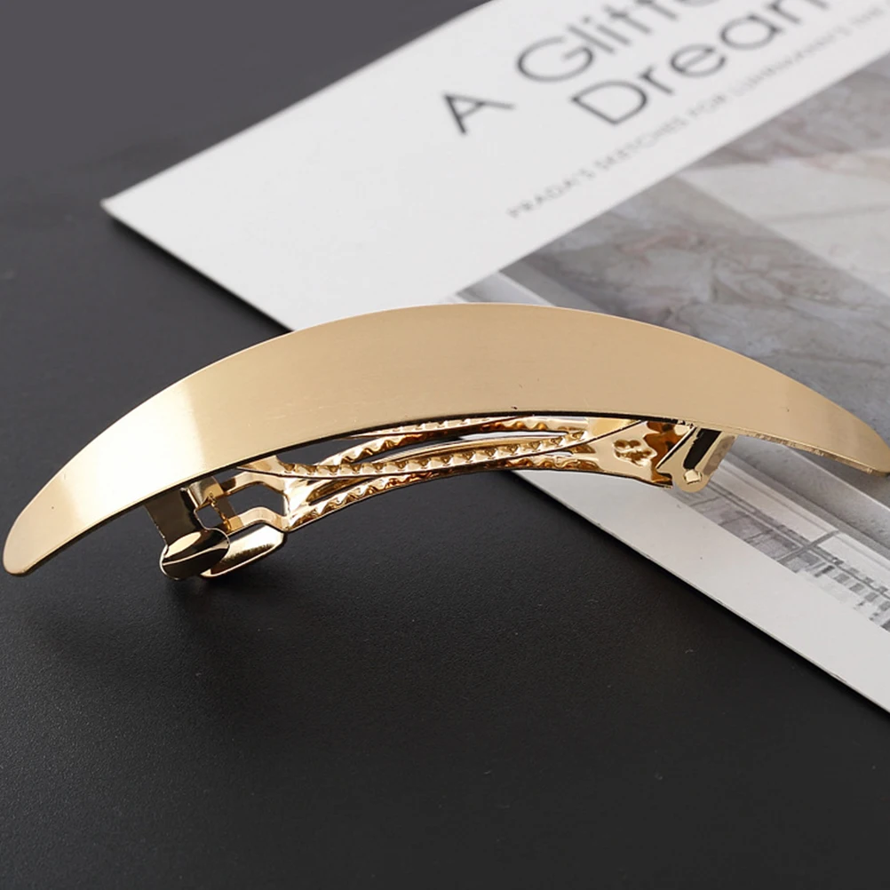 

2Pcs Metal Hairpin Spring Clamps Fashion Headdress Woman Accessories Elegant French Style Hair Decor Lady Barrettes Everyday