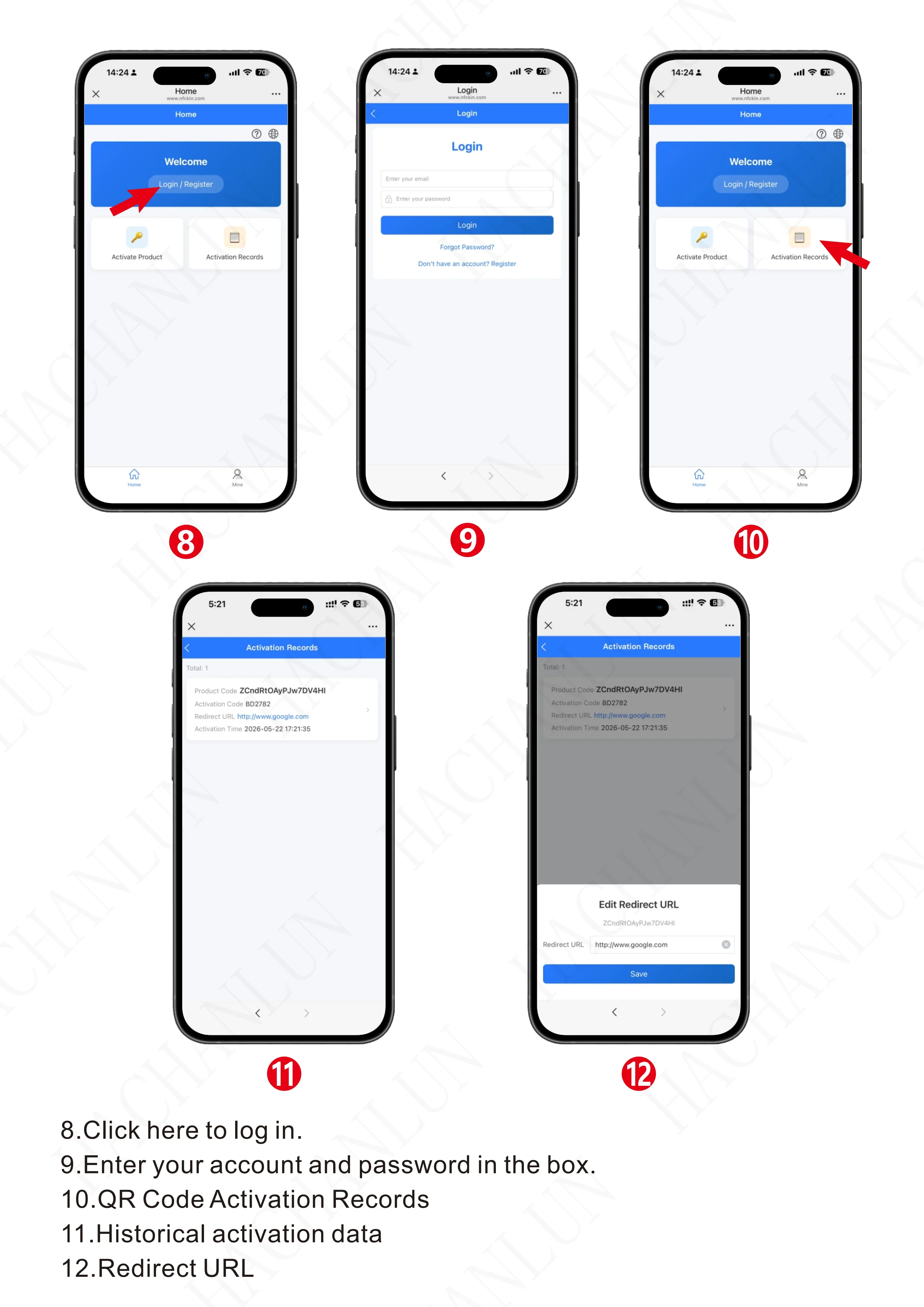 NFC QR-Code Social-Media-Ständer Multi-Plattform PVC-Anzeigetafel für Instagram WhatsApp Facebook LINE Google Bewertungskarte – Detail 3