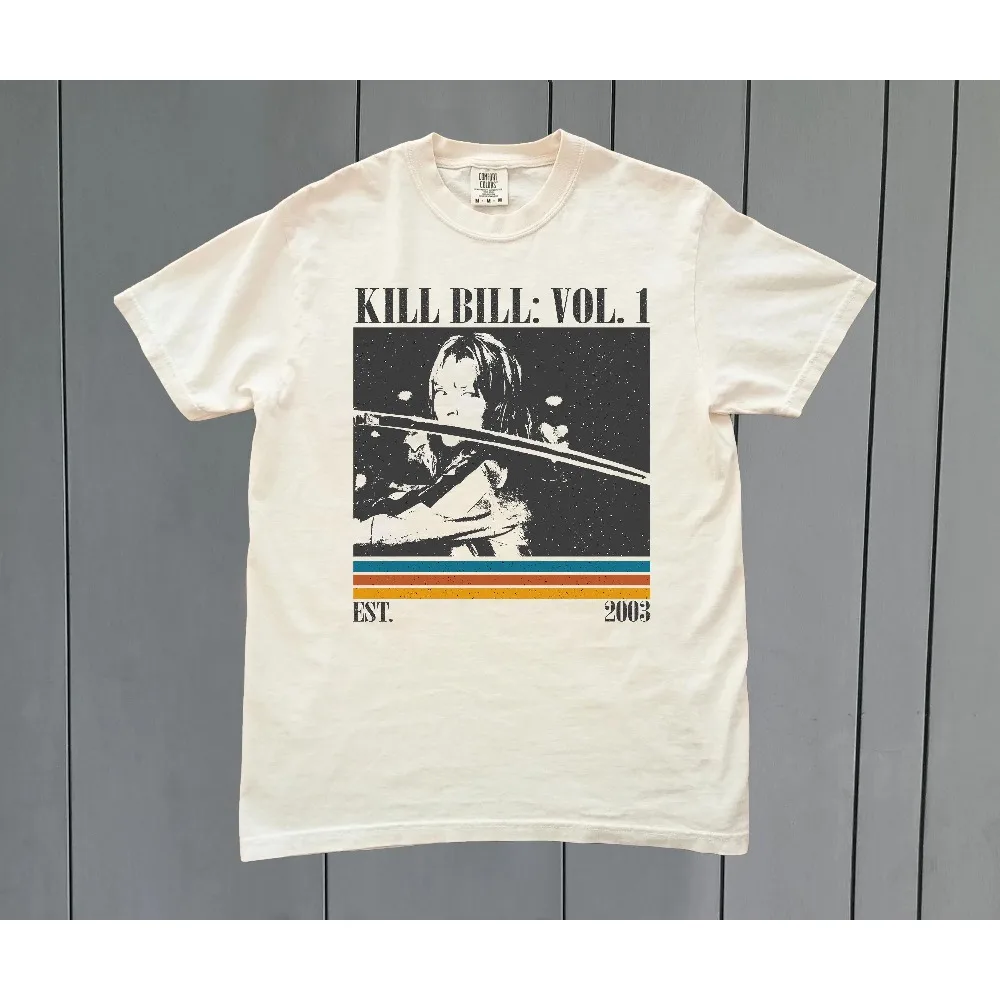 Camiseta de la película Kill Bill 1, estilo Retro, novedad de verano, camiseta informal Unisex a la moda