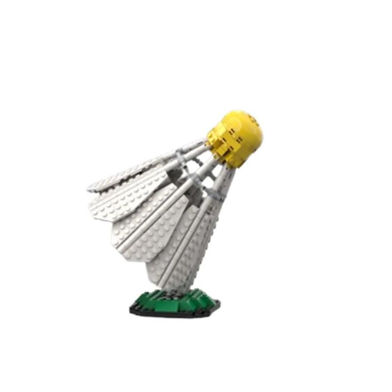 MOC Sports Series Creative Badminton Building Blocks Kits A Giant Shuttlecock Model DIY Puzzle Toys for Children Birthday Gift