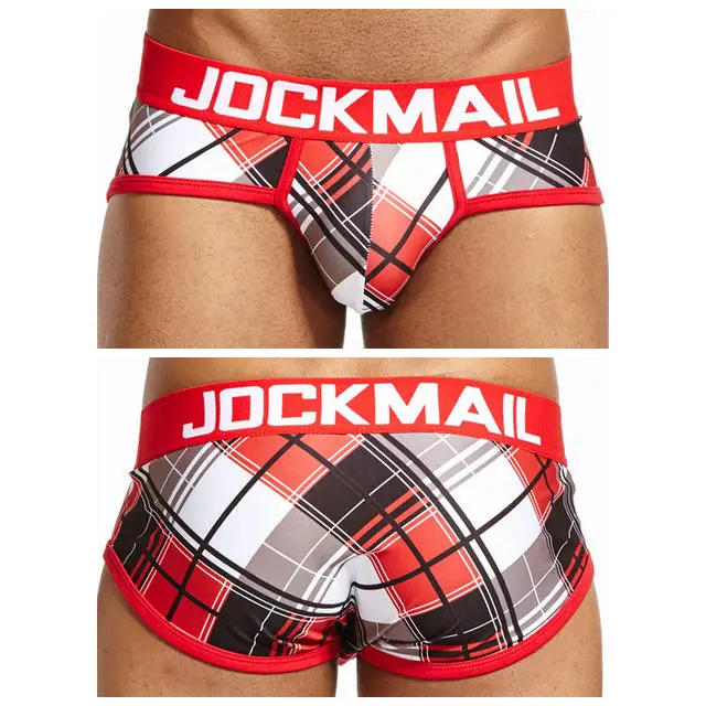 JOCKMAIL printing Men Underwear Sexy Men Briefs Breathable Mens Slip Cueca Male Panties Underpants Briefs Gay Underwear