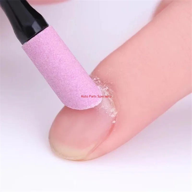 1PC Professional Double-end Quartz Stone Scrub Pen Nail Cuticle Remover Washable Dead Skin Pusher Trimmer Nail Art Tool