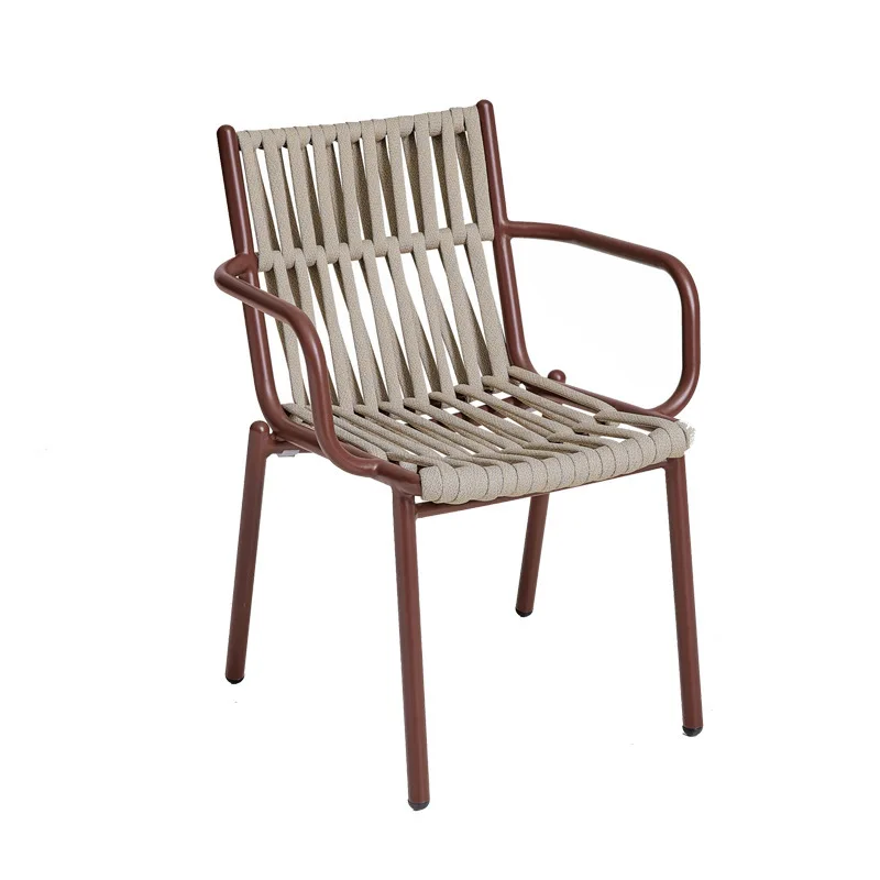 

Outdoor table and chair rattan chair three-piece set