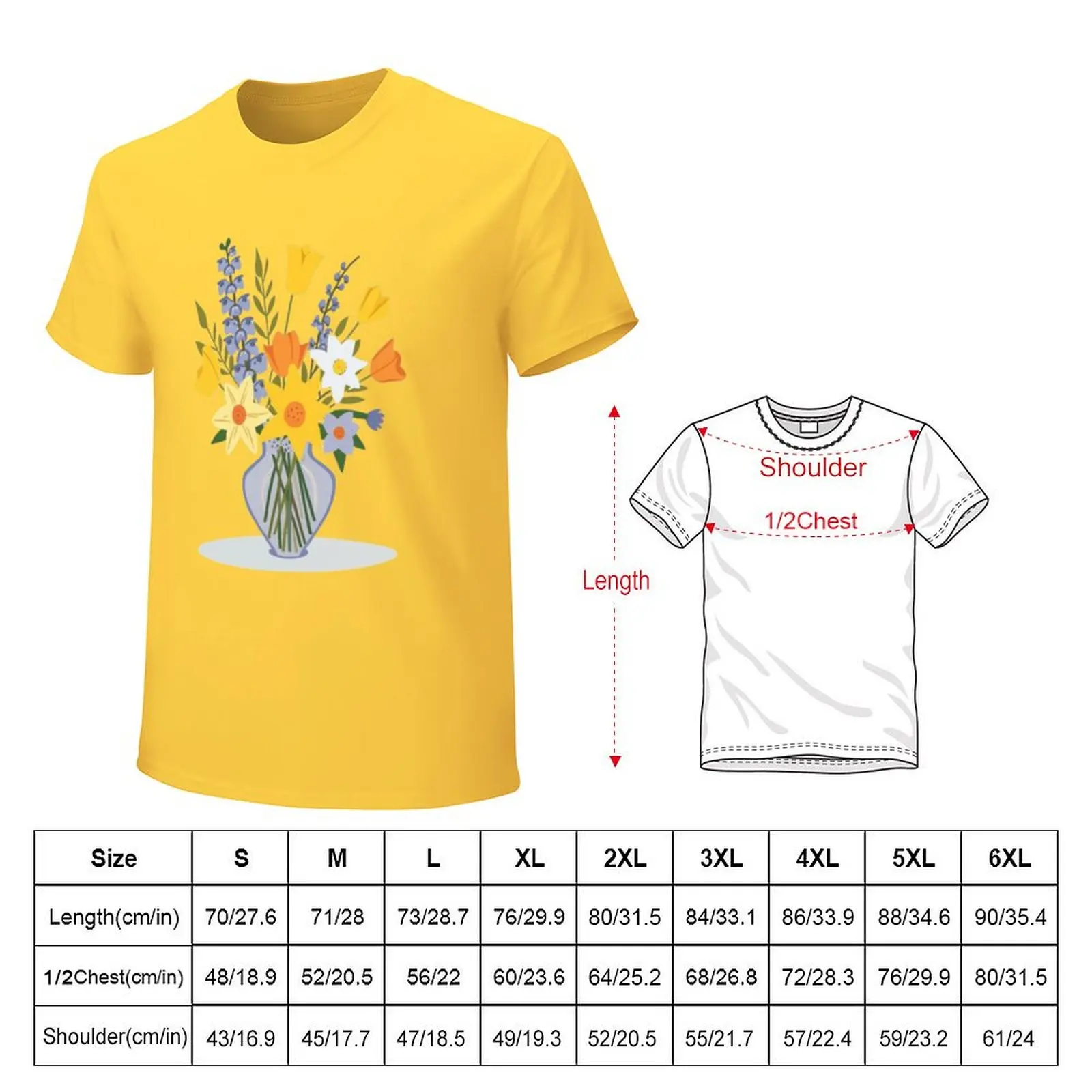 Bouquet of spring flowers T-Shirt sweat blanks customs t shirt men