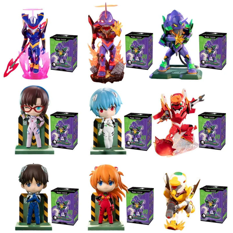EVA Blind Box Vol.1 Neon Genesis Evangelion Série Blind Box Figuras de Ação de Anime Brinquedos Produto Genuíno Presente de Aniversário