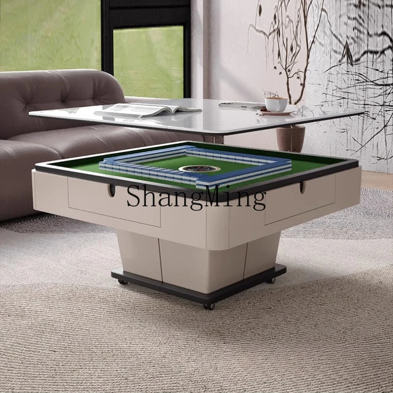 

LXY medieval simple automatic multi-function coffee table mahjong machine dining table integrated combination
