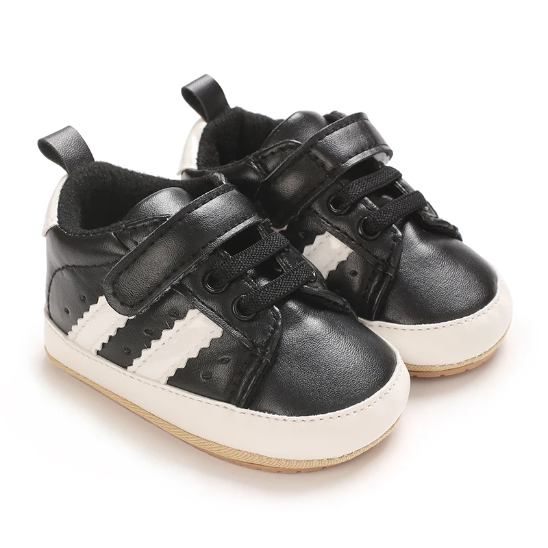 Newborn Baby First Walkers' Cute Embroidered Bear Boys' Sports Shoes White Rubber Soft Sole Outdoor Non-Slip Four-Season Toddler