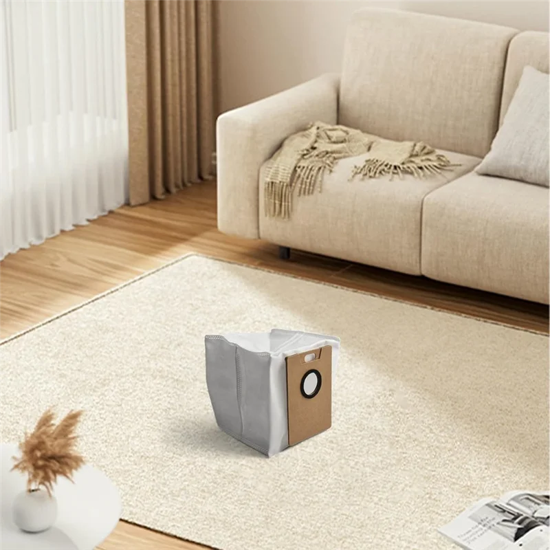 MAKE-Sacchetto per la polvere per TP-Link Tapo RV30 Max Plus/RV20 Max Plus/Lydsto R1 Edge/Miwhole M9 Lite/Roidmi Eve Rook Robot aspirapolvere 5 pezzi