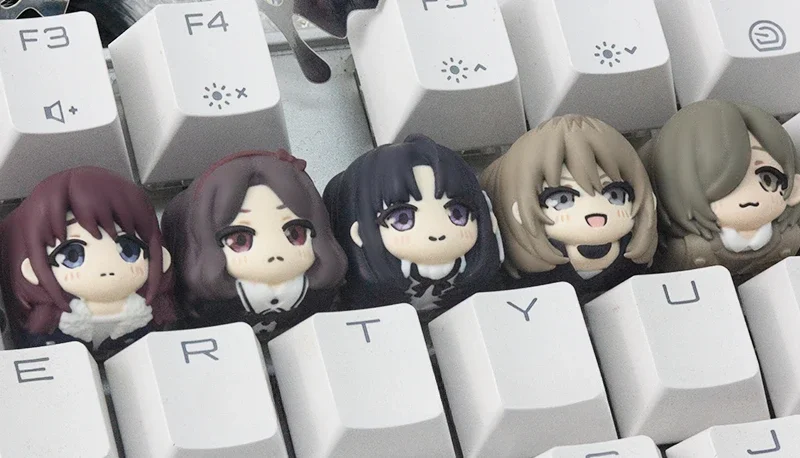 

GIRLS BAND CRY Anime Key Caps Custom 3D Resin Keyboard Caps Artisan Keycaps for Mechanical Keyboard Accessories NINA ISERI Caps