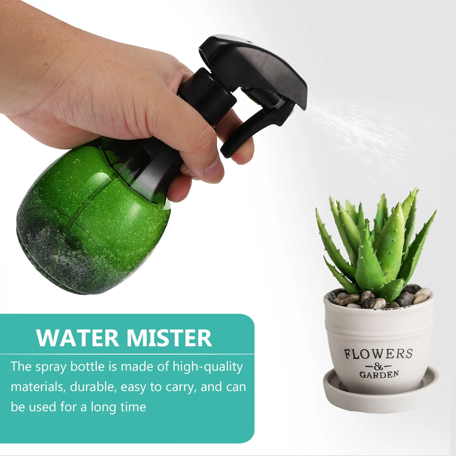 

1pc Large Capacity Spray Bottle 500Ml Plastic Mist Sprayer For Hair Care Barber Shop Refillable High Pressure Water Mister