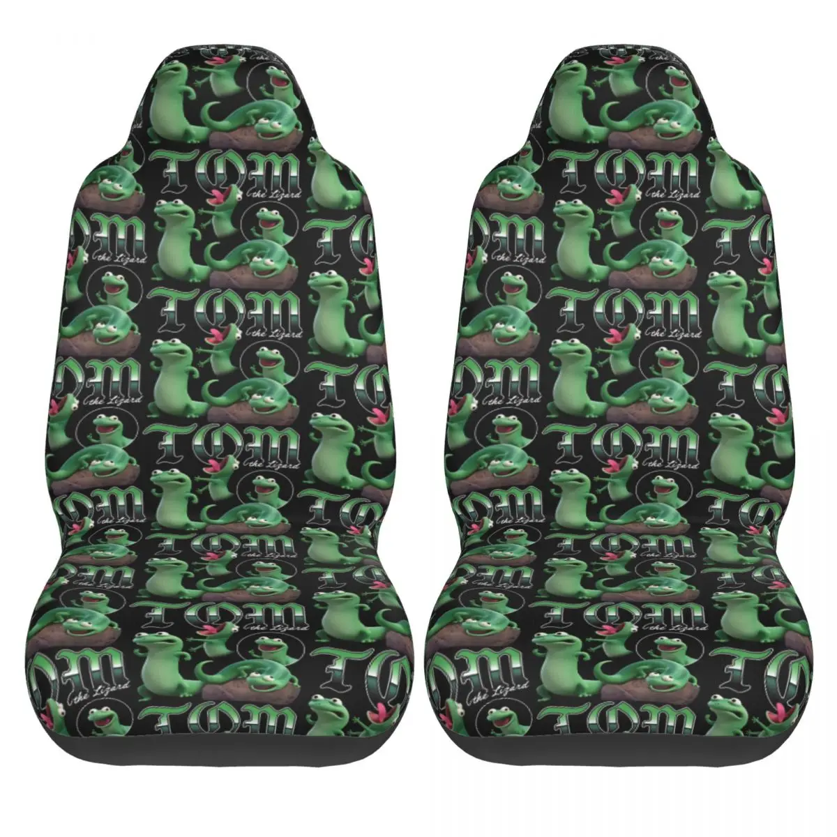 

Tom The Lizard Car Seat Covers Hoppers 2 Pcs Original Auto Seat Covers Bus Polyester Comfort Cover