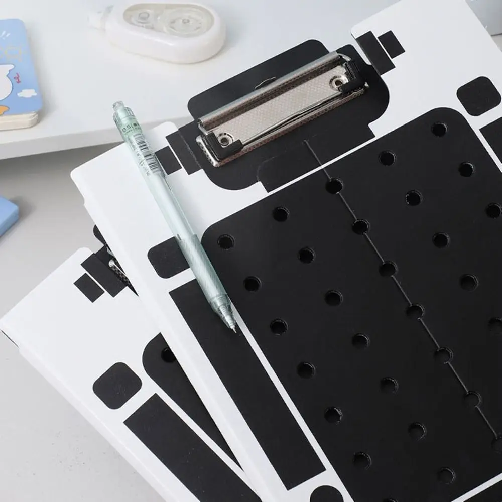 Creative Plastic Robot Shape Paper Clipboard Foldable Large Capacity A4 File Folder Can Be Vertical Writing Pad Student