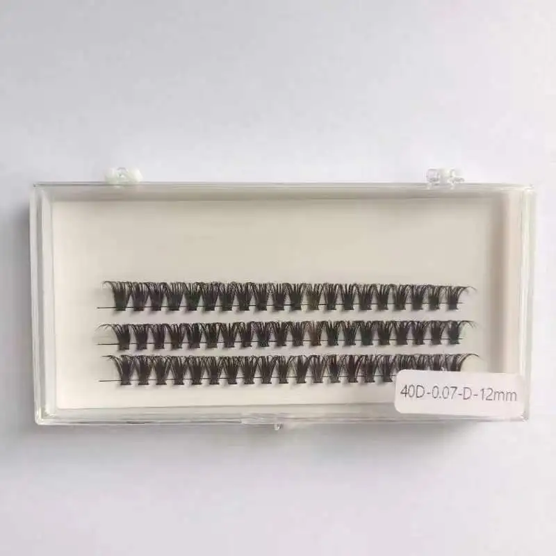 Schwarz weich natürlich 40d einzelne Wimpern Verlängerung Faux Nerz Wimpern einzelne Cluster Wimpern verlängerung Make-up Zilien Hotting – Detail 7