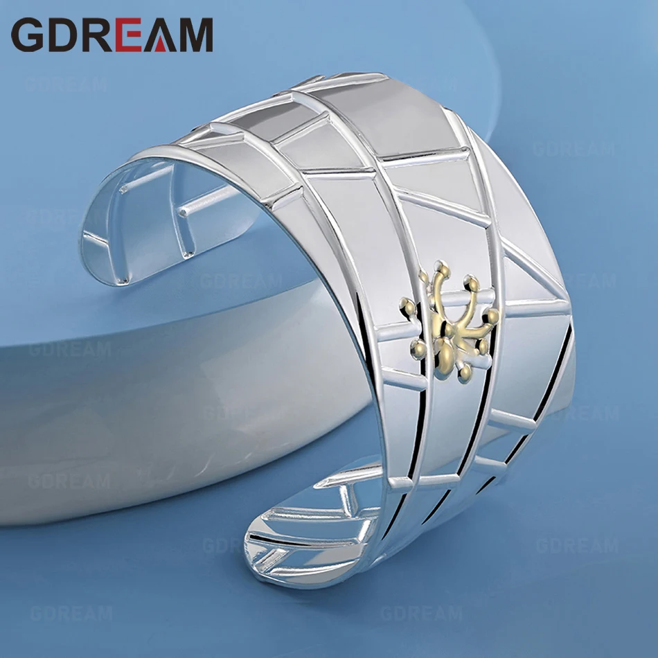 سوار GDREAM من الفضة الإسترليني عيار 925 على شكل ألماس مع ترصيع عنكبوت صغير: مجوهرات خطوبة نسائية ساحرة #1