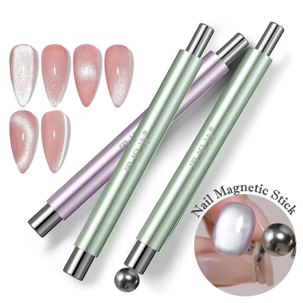 

1 шт., магнитная палочка для ногтей «кошачий глаз», цилиндрический магнит, УФ-гель-лак, снежный свет, блестящий эффект, продукт для дизайна ногтей, инструмент для дизайна маникюра