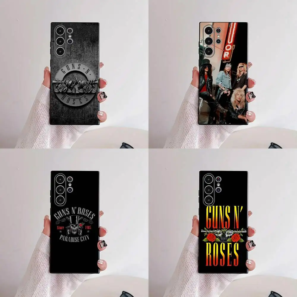 

1 шт. чехол для телефона Band G-Guns N Roses для Samsung S25, S24, S21, S22, S23, S30, Ultra, S20, Plus, Fe, Lite, 5G, черный чехол