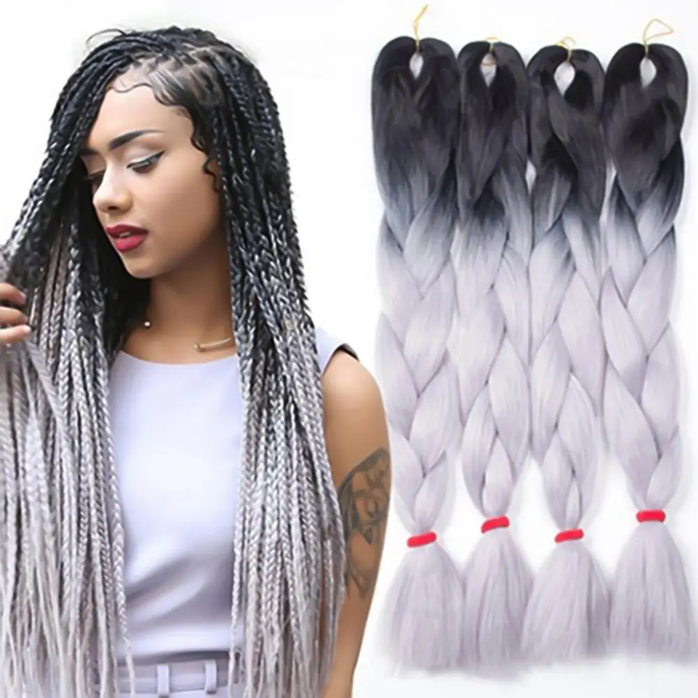 Extensiones de Cabello sintético trenzado Jumbo para mujer, Afro, 24 pulgadas, venta al por mayor