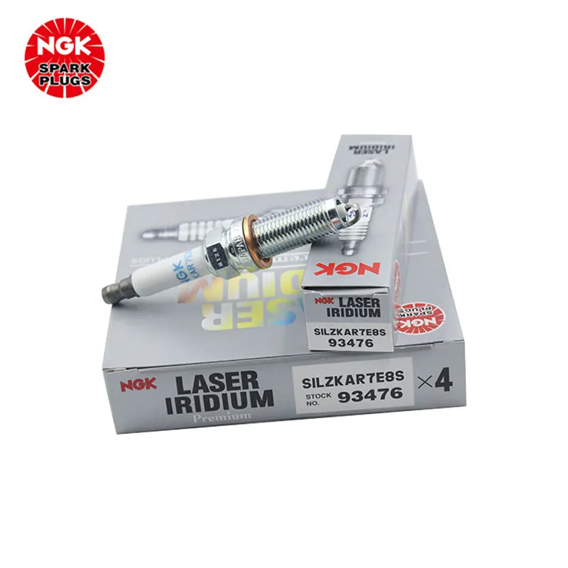 NGK Iridium Platinum Spark Plug SILZKAR7E8S 93476 is suitable for XJL XF 3.0T Discovery 4 Range Rover（4PCS)