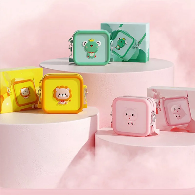 AB53 Kinder Kamera Aufbewahrungstasche Tide Satchel Cartoon Umhängetasche Mode Geldbörse für Kleinkind Mini Kameratasche