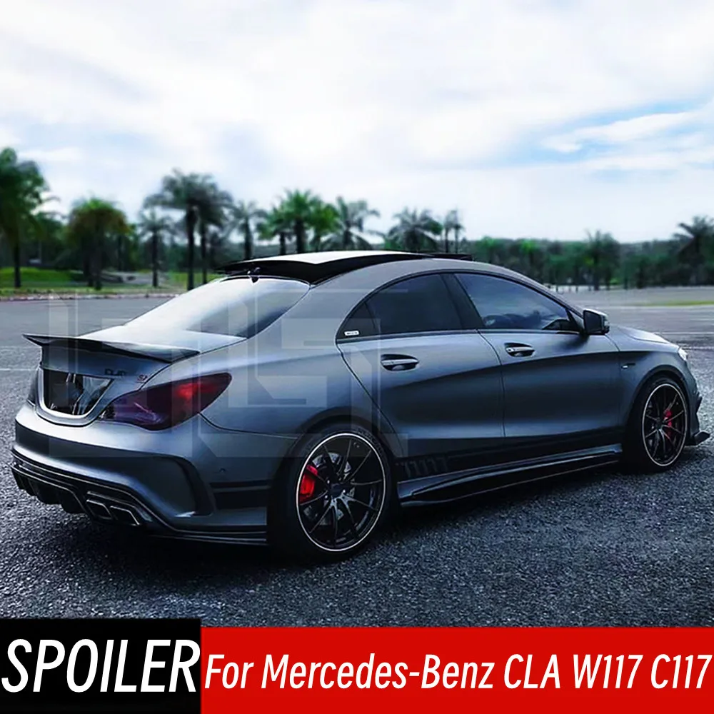 

For 2013-2020 Mercedes-Benz CLA W117 C117 CLA180 CLA200 CLA250 CLA260 CLA45 Rear Trunk Lid poiler Wings Car Exterior Accessories