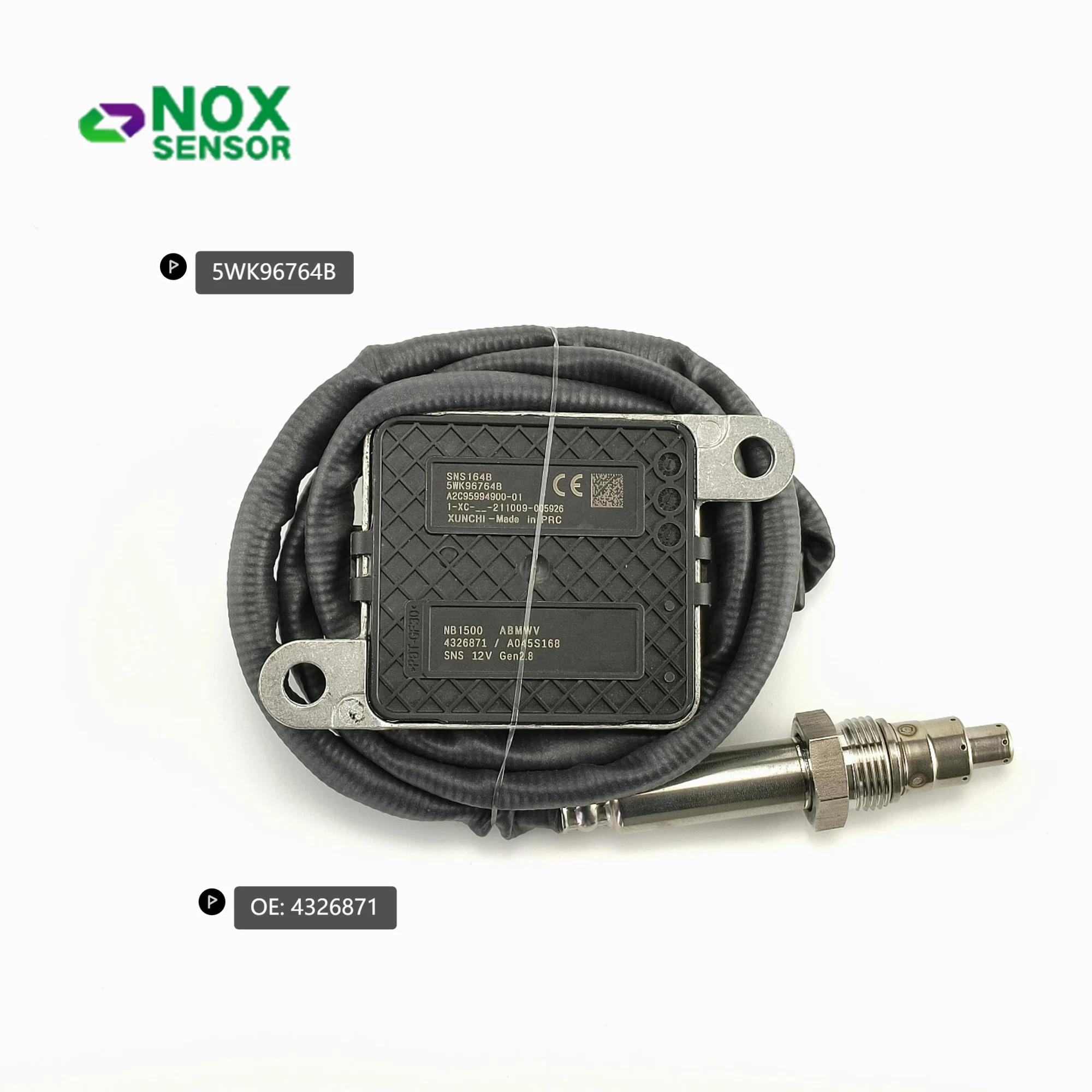 

4326871 NOx Sensor New Nitrogen Oxide NOx Sensor 5WK96764B 4326871 for CUMMINS Engine 12V A2C95994900-01