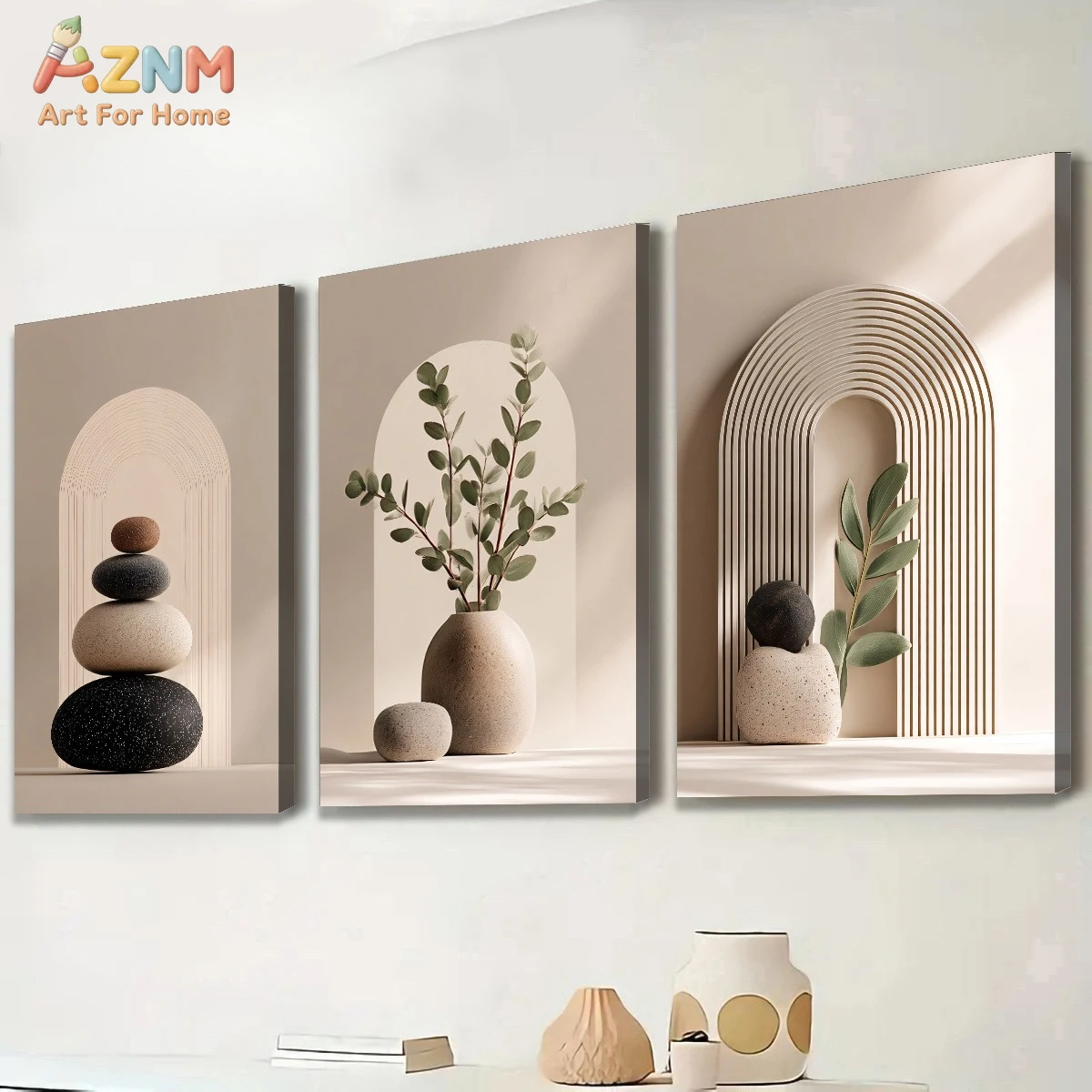 AZNM ボヘミアンアーチ スタックドストーン ユーカリ キ - Photography Angle のレビューと価格