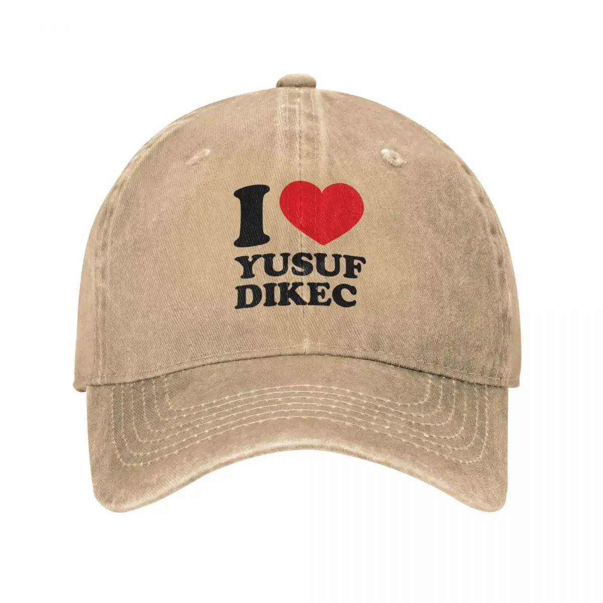 I Love Yusuf Dikec Turkish Shooter Distressed Washed Casquette Baseball Caps Unisex Customized Sport Seasons Caps