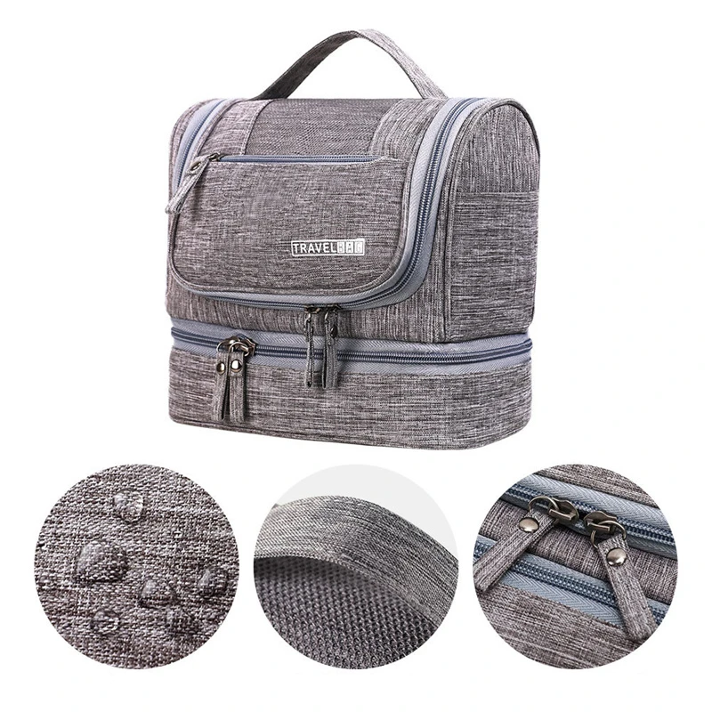 

Large-capacity Waterproof Hanging Cosmetic Bag Oxford Cloth Travel Wash Storage Bag Multi-color Portable Makeup Bags for Unisex
