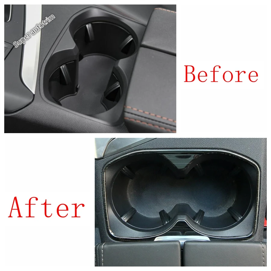 Central Control Front Water Cup Bottle Holder Panel Frame Cover Trim For Peugeot 3008 5008 GT 2017 - 2023 Interior Accessories