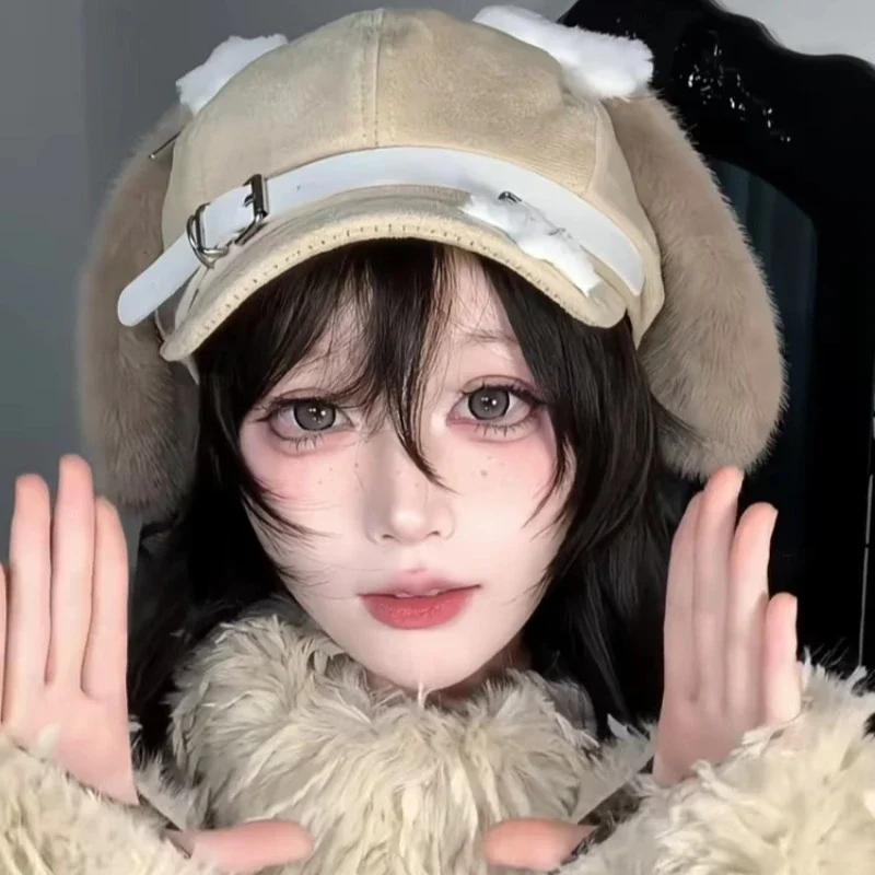 Adorable Puppy Ear Beret: A Unique Subculture Hat Embracing the Spirit of Otaku Culture, Combining Cuteness and Personality