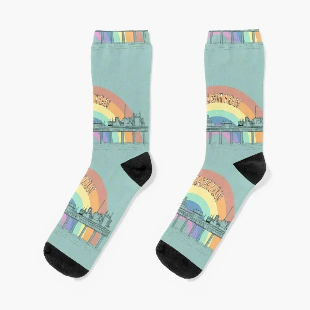 

Brighton - Rainbow City Socks kids Hiking boots man Stockings Socks Man Women's