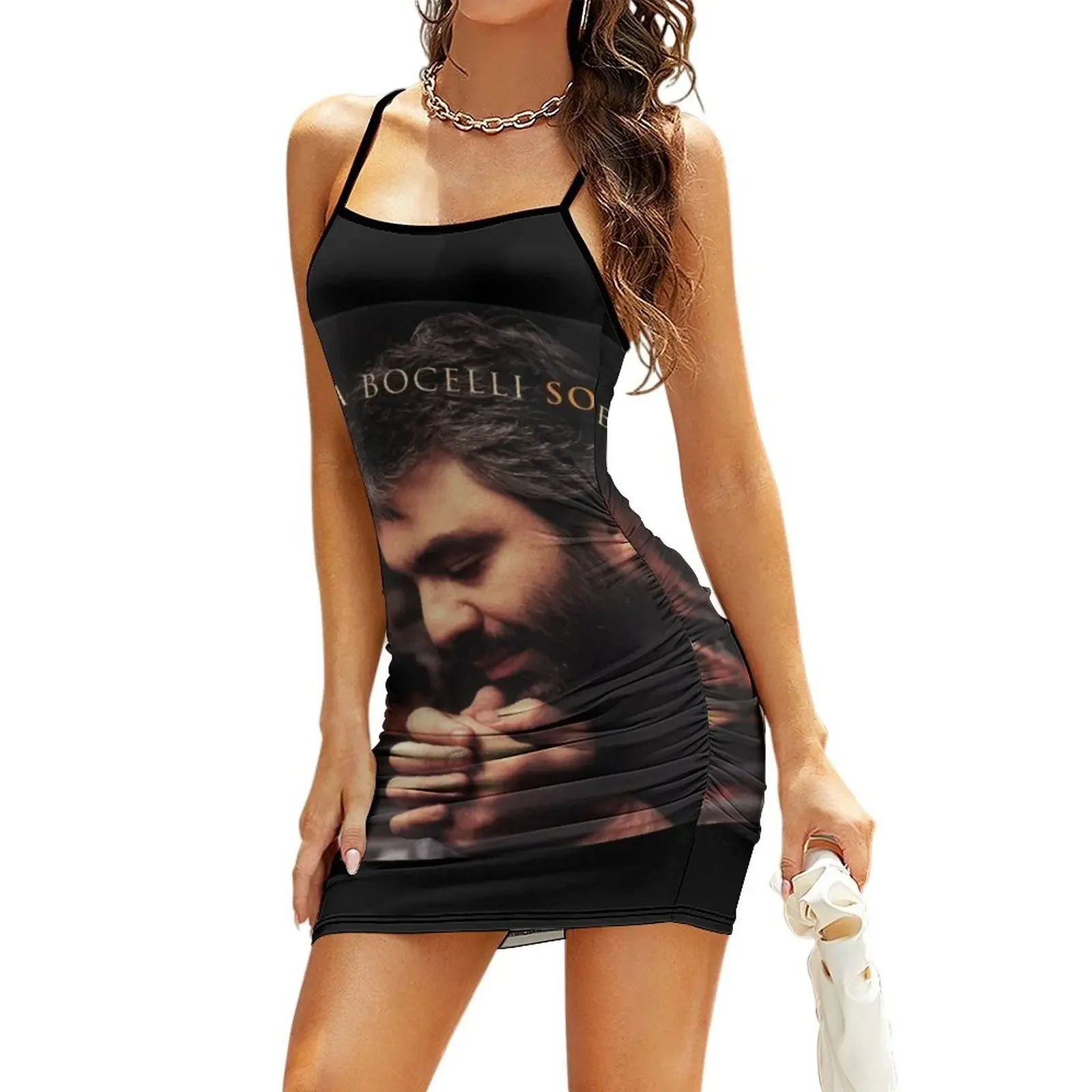 Andrea Bocelli sogno Sling Dress womans clothing festival outfit women Clothing female Dress